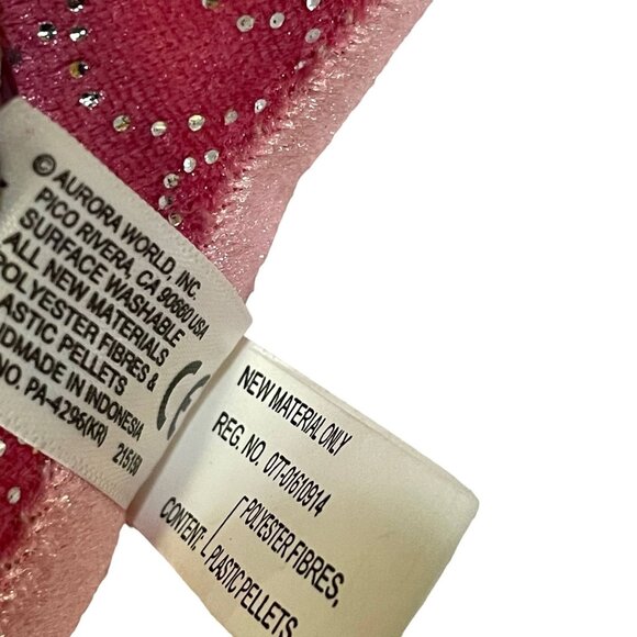 Aurora World Stuffed Plush Animal Toy Dolphin Pink 16" - Picture 4 of 7